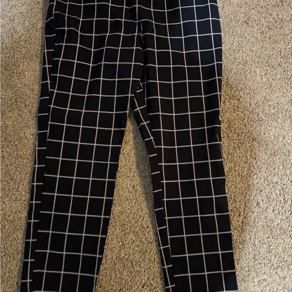 Men's Black Checkered Pants